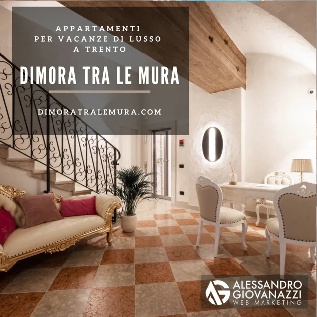 Sito web realizzato per Dimora tra le mura: appartamenti per vacanze di lusso a trento