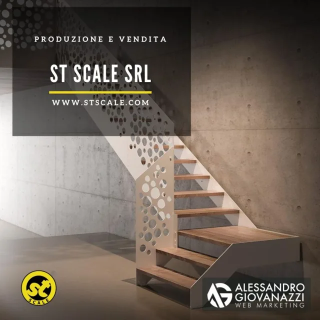 Sito web realizzato per ST Scale: produzione e vendita di scale su misura